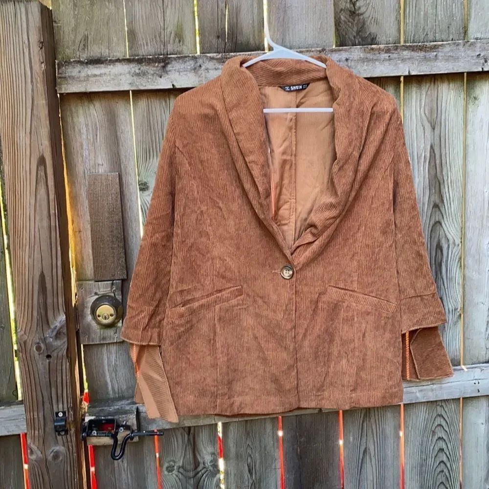 Shein Brown Corduroy Jacket sz. M